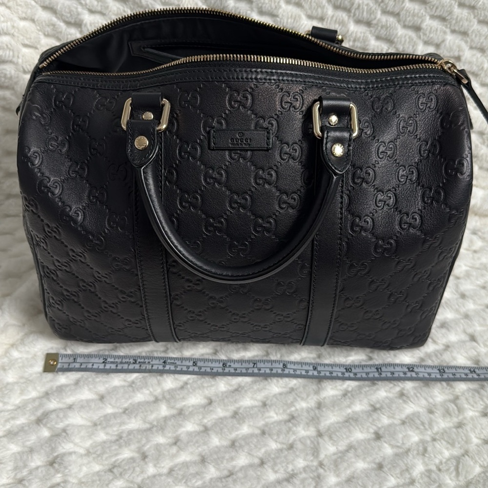 Gucci GG Guccissima Leather Boston Handbag-265697-Authentic-EUC - Picture 9 of 16